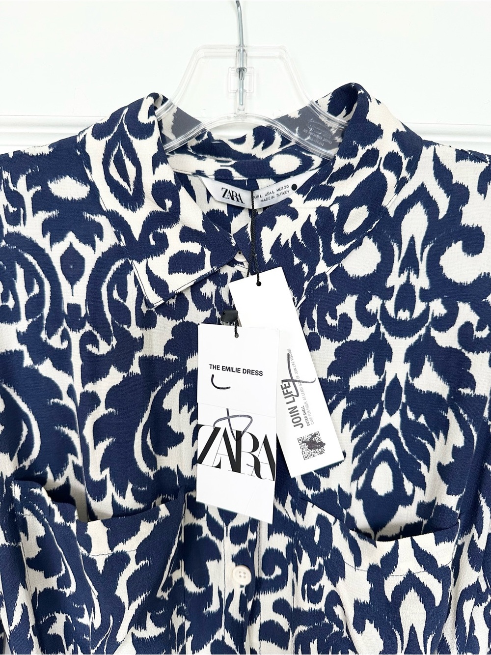NWT Zara Emilie Midi Shirt Dress - Picture 11 of 11